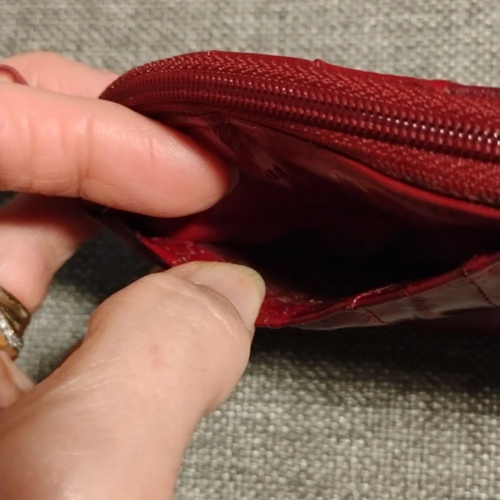 Genuine Eel Skin Cosmetic Bag